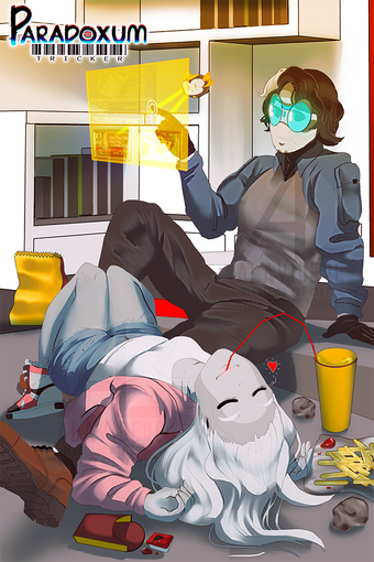 Ariel and Deltra taking a break. (Promo art)